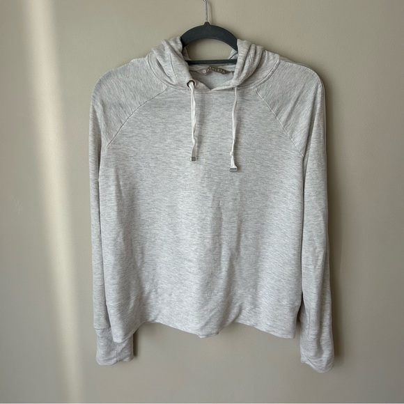 Athleta Light Grey Sift Casual Pullover Hoodie Sweatshirt Women’s Size Medium - Picture 1 of 6